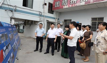 柳梧两地政协团结调研组考察柳北区危旧房刷新项目